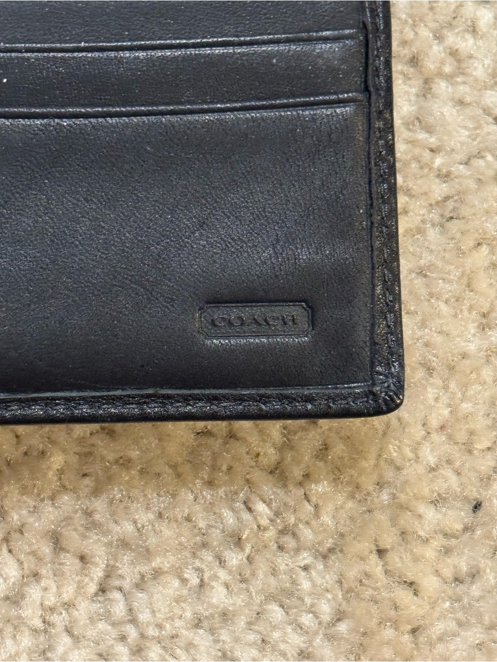 Coach Vintage Y2K Black Soho Pleated Soft Leather Wallet - Picture 5 of 5